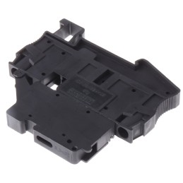 1 pcs - Phoenix Contact Black Fused DIN Rail Terminal, 1-Level, Spring Clamp Termination, Fused