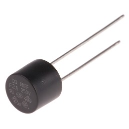 10 pcs - RS PROPC Board Non Resettable Fuse, Radial 2A, 250V ac