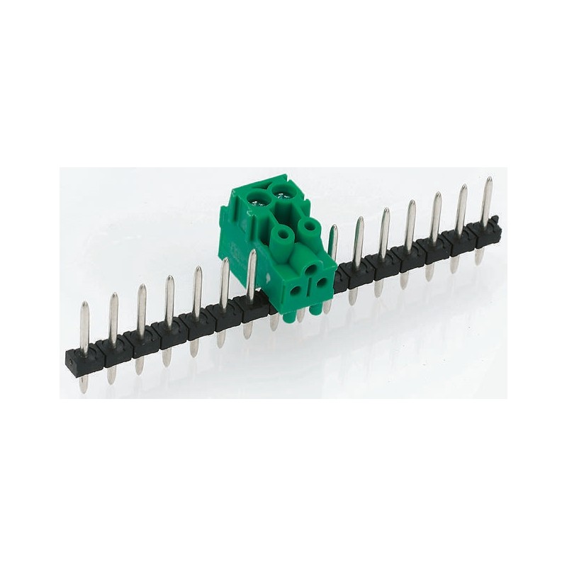 1 pcs - Phoenix Contact 5.0mm Pitch 10 Way Pluggable Terminal Block, Pin Header, Through Hole, Solder Termination
