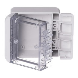 1 pcs - Bopla Bocube Series Light Grey Polycarbonate V0 Enclosure, IP66, IP68, IK07, Transparent Lid, 89 x 80 x 47mm