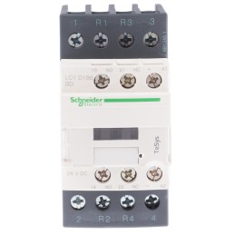 1 pcs - Schneider Electric LC1D Series Contactor, 24 V dc Coil, 4-Pole, 32 A, 2NO + 2NC, 690 V ac/dc