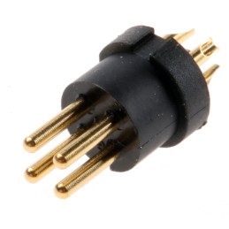 1 pcs - binder Circular Connector, 4 Contacts, Cable Mount, M9 Connector, Plug, Male, IP40, 711 Series