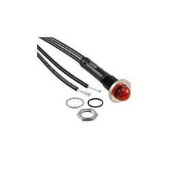 1 pcs : 6010M1 - Panel Mount Indicator Lamps RED DIFFUSED 3/8' MOUNTING HOLE