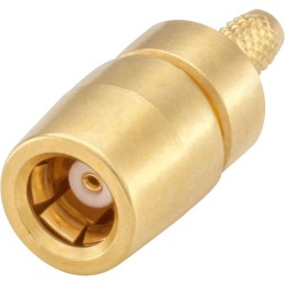 1 pcs - Rosenberger, jack Cable Mount SMB Connector, 50Ω, Crimp Termination, Straight Body