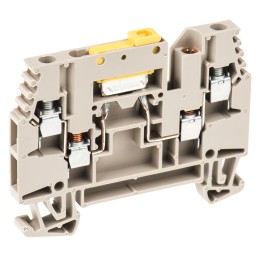 1 pcs - Weidmuller WTR Series Brown Test Disconnect Terminal Block, 2.5mm², Single-Level, Screw Termination