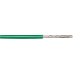 1 Reel of 30 M - Alpha Wire 1561 Series Green 0.33 mm² Hook Up Wire, 22 AWG, 1/0.64 mm, 30m, PVC Insulation
