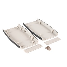 1 pcs - Hammond 1553 Series Grey Plastic Hand Held Enclosure, Integral Battery Compartment, IP54, 147 x 89 x 25mm