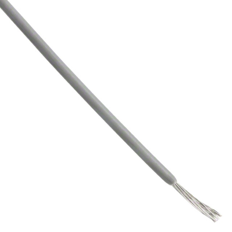 1 Reel of 30 M - Alpha Wire 7054 Series Grey 0.2 mm² Hook Up Wire, 24 AWG, 7/0.20 mm, 30m, PVC Insulation