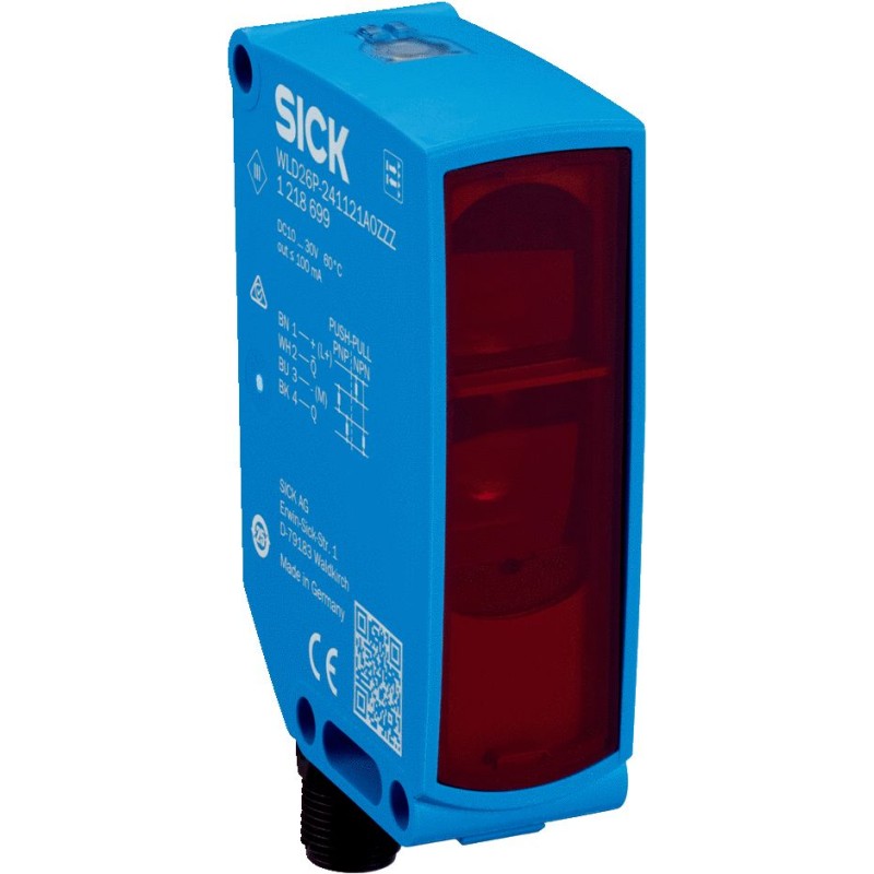 1 pcs - Sick Retroreflective Photoelectric Sensor, Compact Sensor, 0.25 - 3 m Detection Range