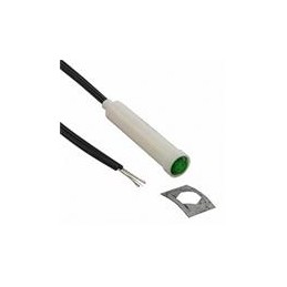 1 pcs : 2112A5 - Panel Mount Indicator Lamps GREEN DIFFUSED 5/16' MOUNTING HOLE