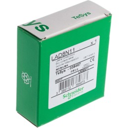 1 pcs - Schneider Electric Auxiliary Contact Block, 2 Contact, 1NO + 1NC, Side, TeSys