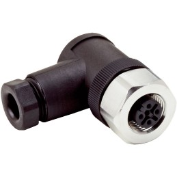 1 pcs - Sick Circular Connector, 4 Contacts, Cable Mount, M12 Connector, Plug, Female, IP67