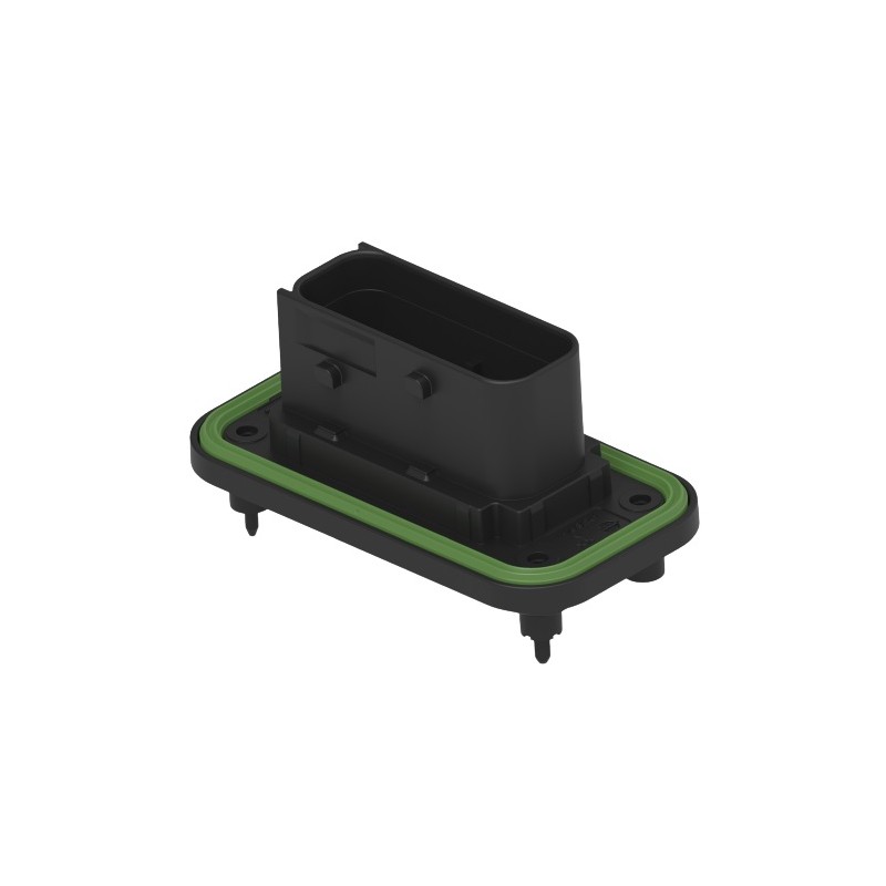 72 pcs - TE Connectivity 1-23781 Series Vertical Panel Mount PCB Header, 15 Contact(s), 6mm Pitch, 2 Row(s), Shrouded