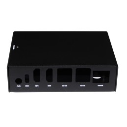1 pcs - Okdo Metal ROCK SBC Case for use with ROCK 5 Model B Single Board Computer, Black