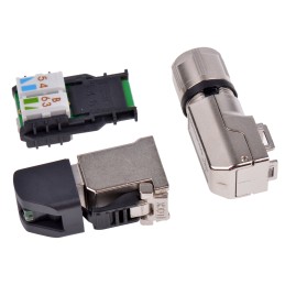 10 pcs - Telegartner MFP8 Series Male RJ45 Connector, Cable Mount, Cat6a