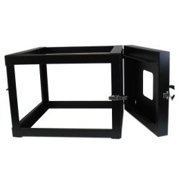 1 pcs - StarTech.com Black 6U Steel Server Rack , with 4-Post Wall Mount Frame