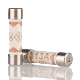 10 pcs - Eaton 13A F Ceramic Cartridge Fuse, 6.3 x 25mm