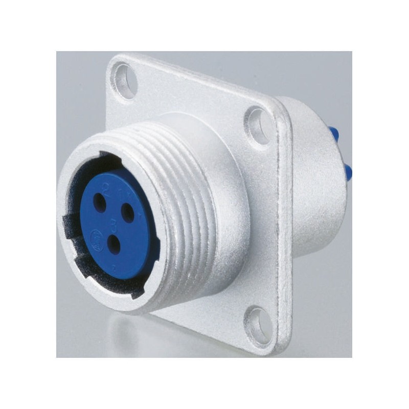 1 pcs - Nanahoshi Kagaku Circular Connector, 3 Contacts, Panel Mount, Socket, Male, NJC Series