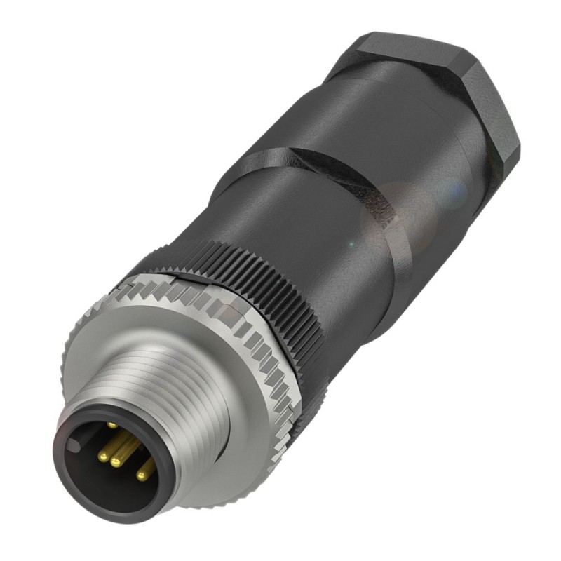 1 pcs - BALLUFF Circular Connector, 5 Contacts, Cable Mount, M12 Connector, Plug, IP67