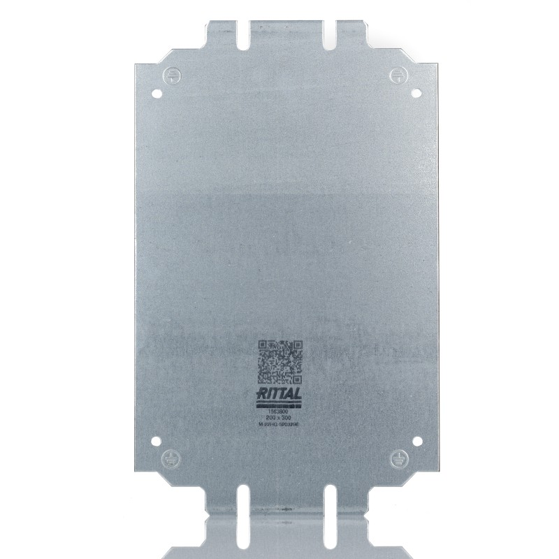 1 pcs - Rittal Kx Series Sheet Steel Mounting Plate, 285mm H, 175mm W, 285mm L for Use with Kx Terminal Boxes And Bus Enclosures
