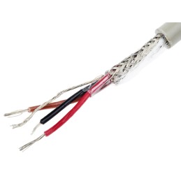 1 Reel of 50 M - Alpha Wire Multicore Data Cable, 0.23 mm², 3 Cores, 24 AWG, Screened, 50m, Grey Sheath
