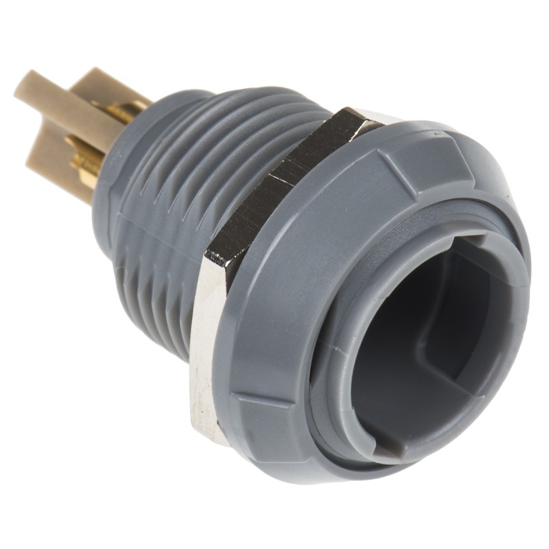 1 pcs - Lemo Circular Connector, 3 Contacts, Panel Mount, Socket, Male, IP50, Redel P Series