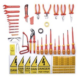 1 Set - RS PRO 29 Piece Electricians Tool Kit with Case, VDE Approved