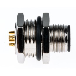 1 pcs - TE Connectivity Circular Connector, 4 Contacts, Panel Mount, M12 Connector, Plug, Male, IP67, M12 Series