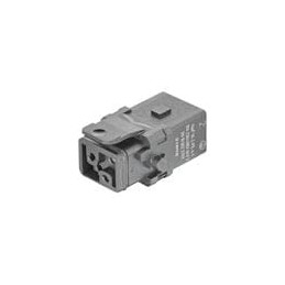1 pcs : 09100022701 - Heavy Duty Power Connectors HAN 1A 2+PE FML SCRW INSRT W/SNAPIN LATCH