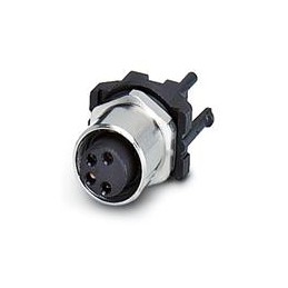 1 pcs : 1524789 - Circular Metric Connectors Sensor/ACTR,4-pos. flush-type socket