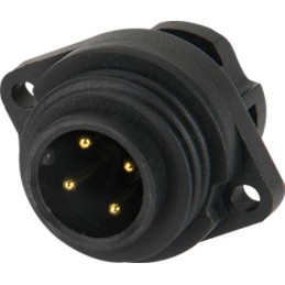 1 pcs - RS PRO Circular Connector, 4 Contacts, Panel Mount, Male, IP67
