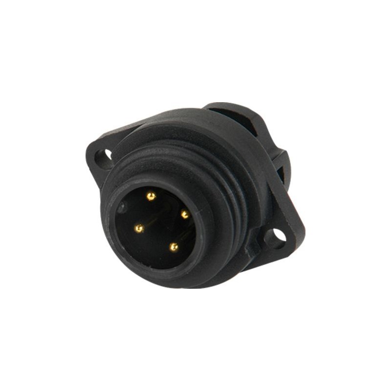 1 pcs - RS PRO Circular Connector, 4 Contacts, Panel Mount, Male, IP67