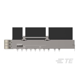 8 pcs - TE Connectivity QSFP Connector, Cage & Heatsink 3-Port 1-Position, 2342886-3