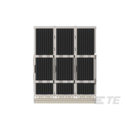 8 pcs - TE Connectivity QSFP Connector, Cage & Heatsink 3-Port 1-Position, 2342886-3