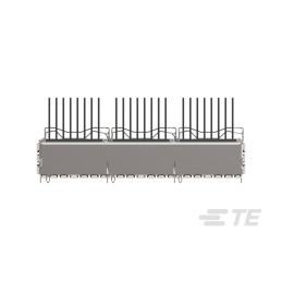 8 pcs - TE Connectivity QSFP Connector, Cage & Heatsink 3-Port 1-Position, 2342886-3