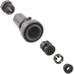 1 pcs - Bulgin Circular Connector, 32 Contacts, Cable Mount, Socket, Female, IP66, IP68, IP69K, Buccaneer 7000 Series