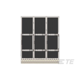 8 pcs - TE Connectivity QSFP Connector, Cage & Heatsink 3-Port 1-Position, 2342886-1