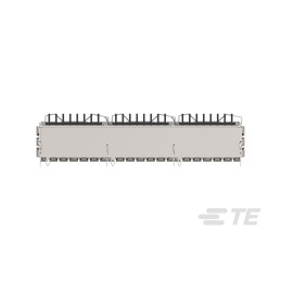 8 pcs - TE Connectivity QSFP Connector, Cage & Heatsink 3-Port 1-Position, 2342886-1