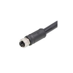 1 pcs : 1205000333 - Sensor Cables / Actuator Cables M12 Single-Ended Cordset 4 Poles Female to Pigtail 16 AWG Black 15.0m Lngth