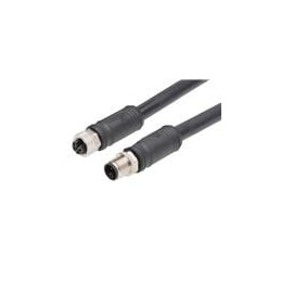 1 pcs : 1205010238 - Sensor Cables / Actuator Cables M12 Double-Ended Cordset 4 Poles Female to Male 16 AWG Black 15.0m Lngth