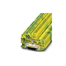 1 pcs : 3040067 - DIN Rail Terminal Blocks 5.2MM SPRG CAGE 28-12 AWG GRN/YL