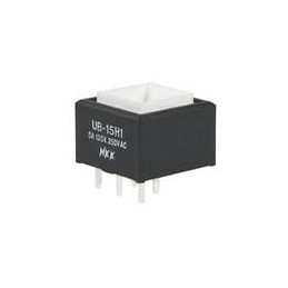 1 pcs : UB15SKW035C - Pushbutton Switches SP ON-(ON) BRT RD AG