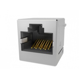 80 pcs - Amphenol Communications Solutions RJE44 Series Female Ethernet Connector, Through Hole, Cat5e