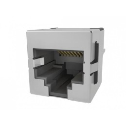 80 pcs - Amphenol Communications Solutions RJE74 Series Female Ethernet Connector, Through Hole, Cat3