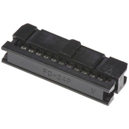 1 pcs - Amphenol ICC 24-Way IDC Connector Socket for Cable Mount, 2-Row