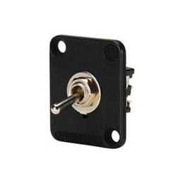 1 pcs : EHTSLBPKG - Toggle Switches TOGGLE SWITCH DPDT LOCKING, BLACK