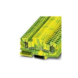 1 pcs : 3035726 - DIN Rail Terminal Blocks STMED 6-PE GND BLOCK SPRING