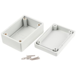 1 pcs - Hammond 1594 Series Grey Flame Retardant ABS Enclosure, IP54, Grey Lid, 81 x 56 x 40.1mm