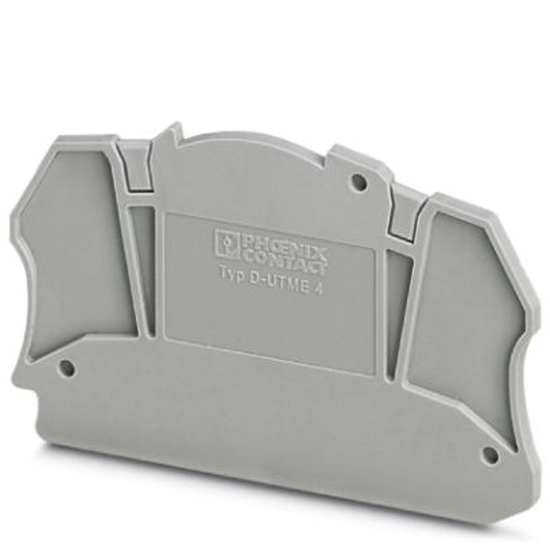 10 pcs - Phoenix Contact D-UTME 4 Series End Cover for Use with Modular Terminal Block