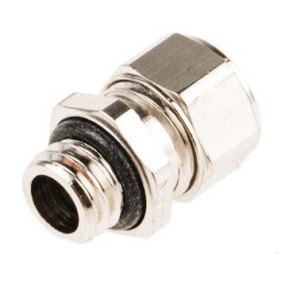 1 pcs - SES Sterling A1 Series Metallic Nickel Plated Brass Cable Gland, PG16 Thread, 8mm Min, 15mm Max, IP68